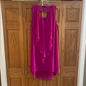 Elegant Pink Sleeveless Dress